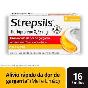 Pastilhas Para Garganta Strepsils Mel E Limão 16 Pastilhas