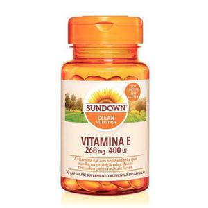 Suplemento Alimentar Sundown Vitamina E 400UI 30 Cápsulas