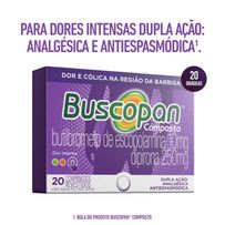 Analgésico Buscopan Composto 20 comprimidos revestidos