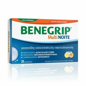 Antigripal Benegrip Multi Noite 20 Comprimidos