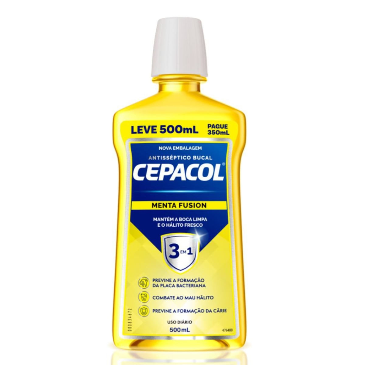 Enxaguante Bucal Cepacol 3em1 Menta Fusion 500ml