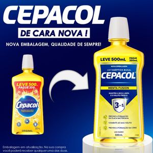 Enxaguante Bucal Cepacol 3em1 Menta Fusion 500ml