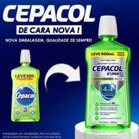Enxaguante Bucal Cepacol Expert 4em1 Menta Protect +Flúor 500ml