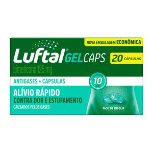 Antigases Luftal Gel Caps Simeticona 125mg - 20 Cápsulas Gelatinosas