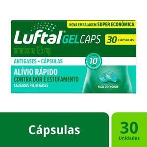 Antigases Luftal Gel Caps Simeticona 125mg 30 Cápsulas Gelatinosas