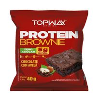 Bolinho TopWay Protein Brownie Chocolate com Avelã 40g