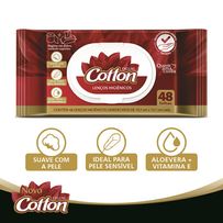 Toalha Umedecida Higiênicos Cotton Deluxe Quem Ama Cuida 48 Folhas