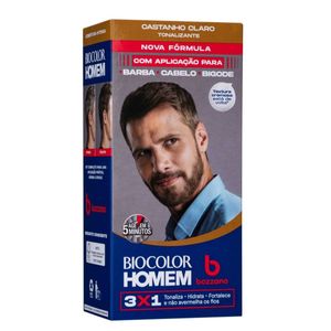 Tonalizante de Cabelo Masculino Biocolor Homem Bozzano Castanho Claro