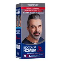 Tonalizante de Cabelo Masculino Biocolor Homem Bozzano Redução dos Grisalhos