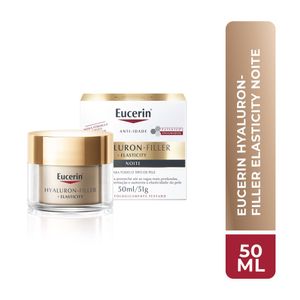 Creme Facial Eucerin Anti-Idade Hyaluron-Filler + Elasticity Noite 51g