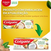 Creme Dental Colgate Natural Extracts Coco e Gengibre Detox 90g