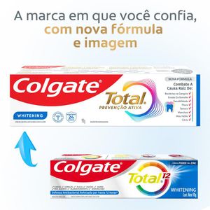 Creme Dental Colgate Total Whitening com Flúor 90g