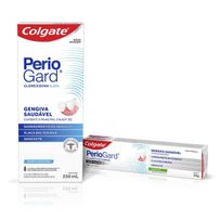 Kit Colgate Perio Gard Gengiva Saudável Solução Bucal 250ml + Creme Dental 60g
