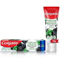 Creme Dental Colgate Naturals Extract Purificante Carvão Ativado e Menta 140g