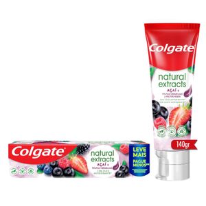 Creme Dental Colgate Natural Extracts Açaí E Frutas Vermelhas 140g