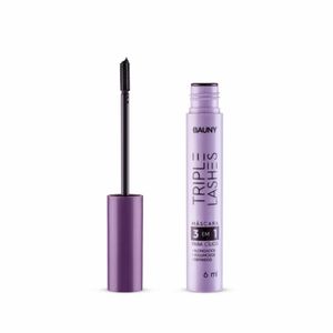 Máscara de Cílios Bauny 3 em 1 Triple Lashes 6ml