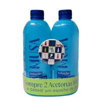 Kit Musa Acetona 500ml + Espelho Bolso
