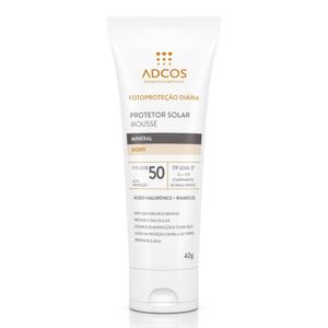 Protetor Solar Mousse Adcos Mineral Ivory FPS50 40g