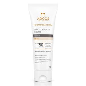 Protetor Solar Mousse Adcos Mineral Peach FPS50 40g