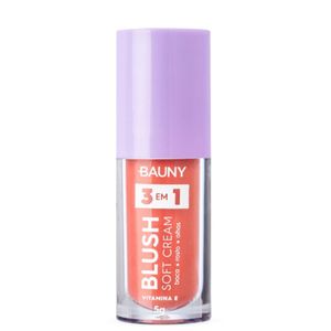 Blush Líquido Bauny Soft Cream 3 em 1 Cor Wishes 5g