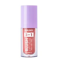 Blush Líquido Bauny Soft Cream 3 em 1 Cor Sunny 5g