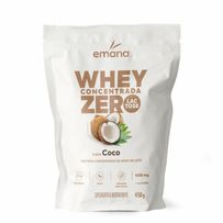 Whey Concentrada Zero Lactose Emana Sabor Coco 450g