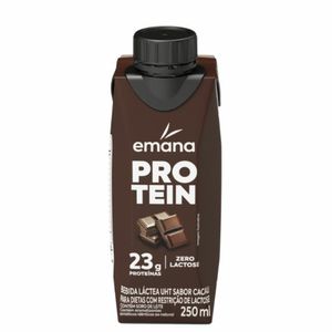 Bebida Láctae Emana Protein Zero Lactose Sabor Cacau 250ml
