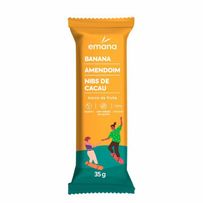 Barra de Fruta Emana Banana Amendoim Nibs de Cacau 35g