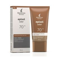 Protetor Solar Mantecorp Episol Color Tom 3 Médio Fps70 40ml