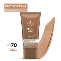 Protetor Solar Mantecorp Episol Color Tom 3 Médio Fps70 40ml