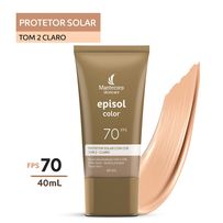 Protetor Solar Episol Color Tom 2 Claro Fps70 40ml