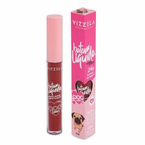 Batom Líquido Vizzela Dog Lovers Cor 10 Pug 3,5g