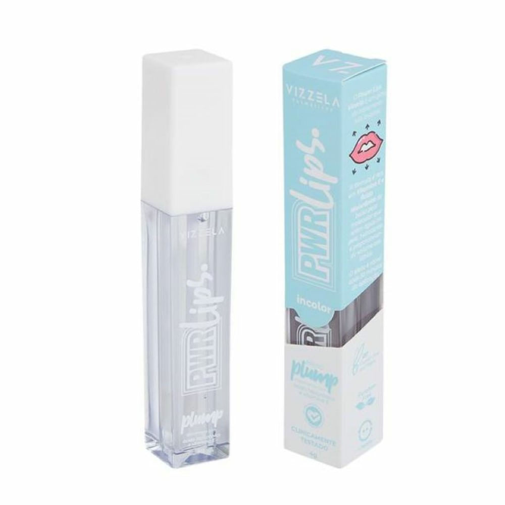 Gloss Labial Vizzela Power Lips Incolor 4g