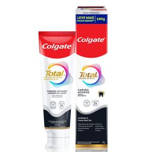 Creme Dental Colgate Total Carvão Ativado 140g