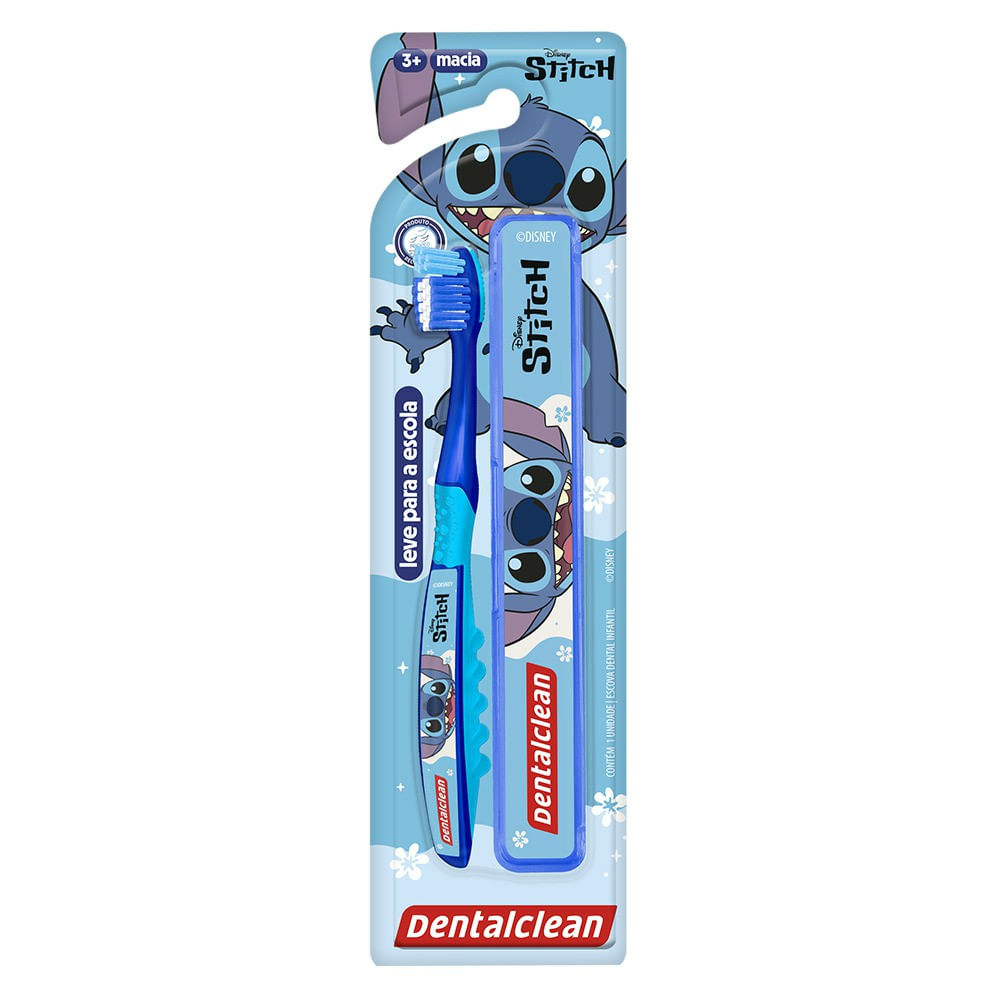 Escova Dental Infantil Dentalclean Stitch Escolar Macia Sortida 1 Unidade