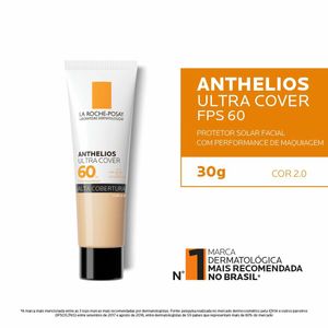 Protetor Solar Facial La Roche Posay Anthelios Ultra Cover Cor 2.0 Fps60 30g