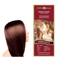 Tintura Henna Creme Surya Brasil Castanho Escuro 70ml