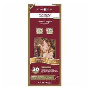 Tintura Henna Pó Surya Brasil Louro Sueco 50g