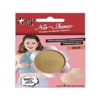 Adesivo de Proteção Para os Mamilos That Girl No Show Bege 4 Pares Descartáveis