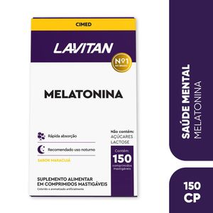 Suplemento Alimentar Lavitan Melatonina Sabor Maracujá 150 Comprimidos Mastigáveis