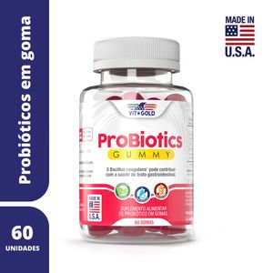 Probióticos Gummy Vitgold 60 Gomas