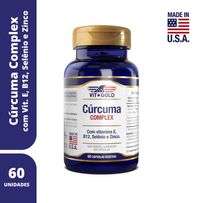 Cúrcuma Complex Vitgold 60 Cápsulas Vegetais