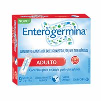 Probiótico Enterogermina Adulto Sabor Laranja 9 Sachês