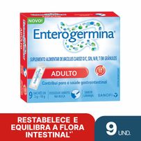 Probiótico Enterogermina Adulto Sabor Laranja 9 Sachês