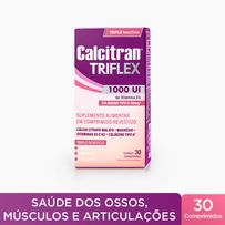 Calcitran Triflex 1000UI Cálcio, Colágeno Tipo 2, Magnésio, Vit. D e K 30 Comprimidos