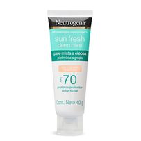 Protetor Solar Facial Neutrogena Sun Fresh Oily Skin Pele Clara FPS 70 40g