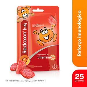 Redoxon Kids Vitamina C Sabor Morango Bayer 25 Unidade