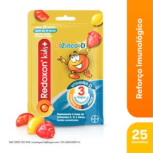 Redoxon Kids+ Vitamina C + D E Zinco 25 Unidades
