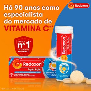 Redoxon Tripla Ação Bayer 10 Comprimidos Efervescentes
