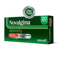 Novalgina 1g Dipirona Adulto 20 comprimidos